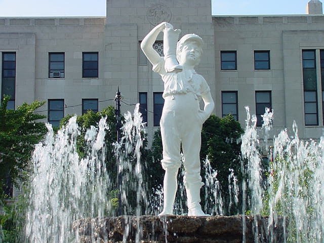 The Boy with the Boot Statue